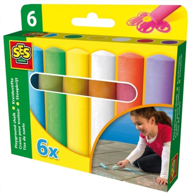 Krijtenset voor de stoep