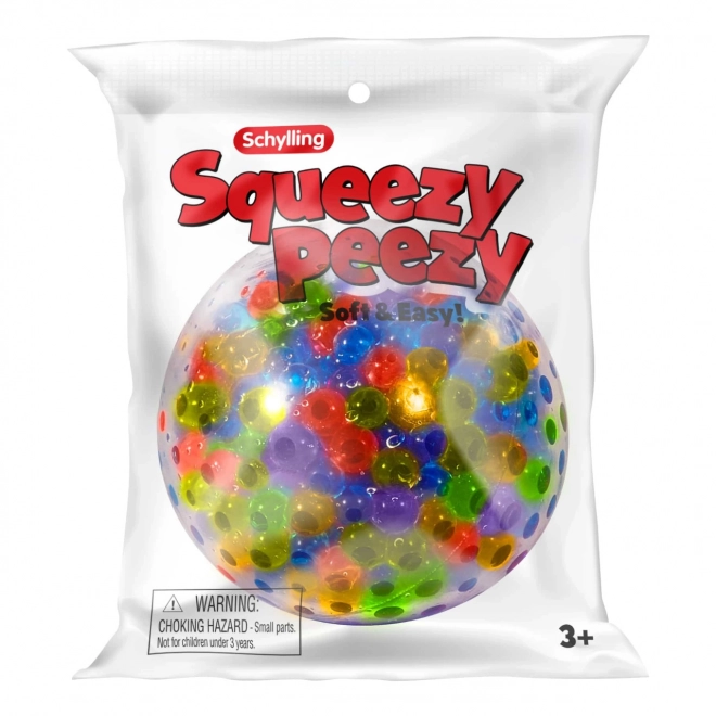 Antistress samenknijpbal met bolletjes Schylling