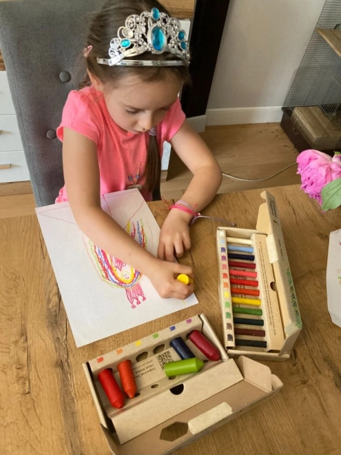 Ecologische waskrijtjes Junior 6 st