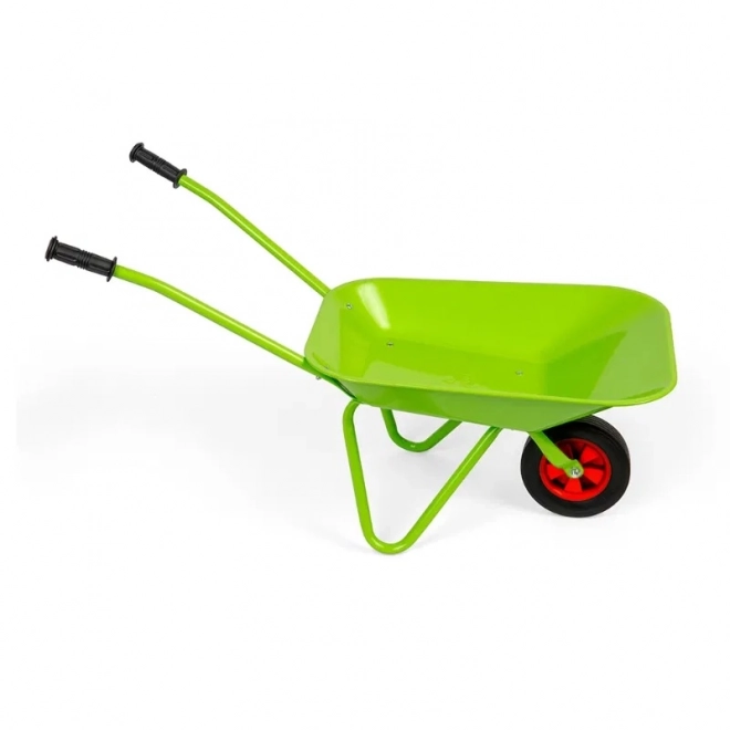 Groene kinderkruiwagen