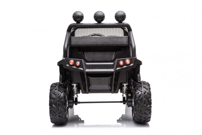 Elektrische kinderauto Unimog S in camouflagekleur