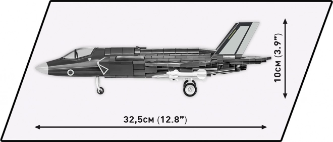 Model van de gevechtsvliegtuig F-35B Lightning II van blokken