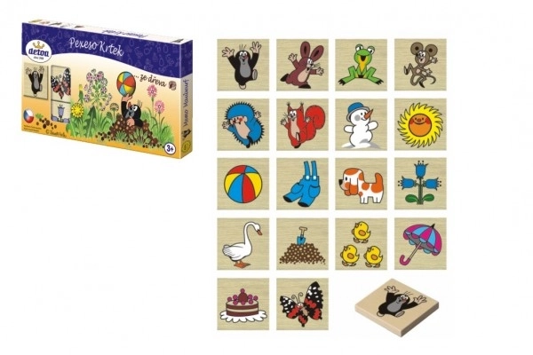 Houten memory Krtek - 36 stukjes