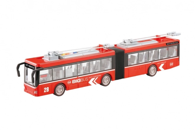 Geknikte trolleybus met traagheidsmotor 1:16