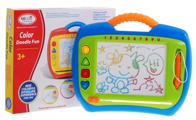 Happy Kinderen's Puzzel 3+ Creatief speelgoed + stylus + 4 stempels + tekeningen in 4 kleuren