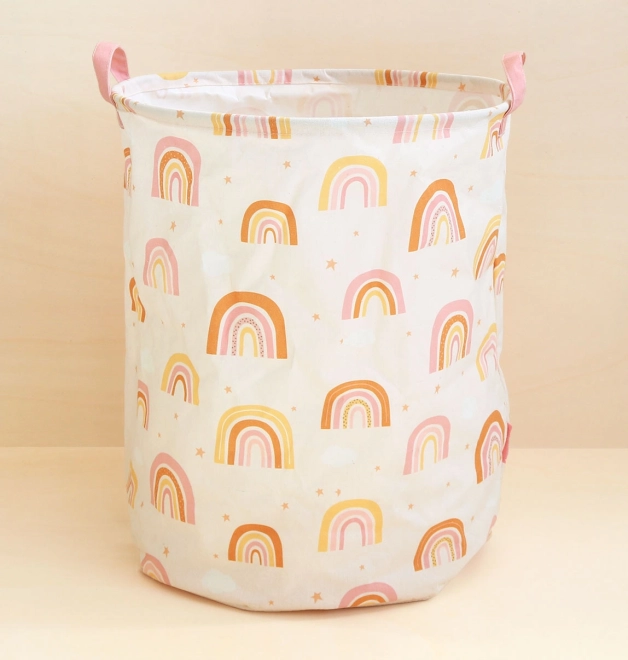 A Little Lovely Company opbergmand voor speelgoed – Regenboog