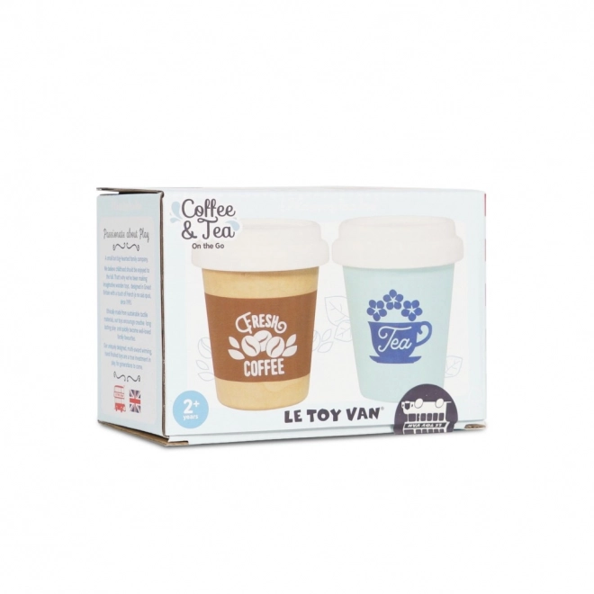 Le Toy Van Koffie en Thee om mee te nemen 2 stuks