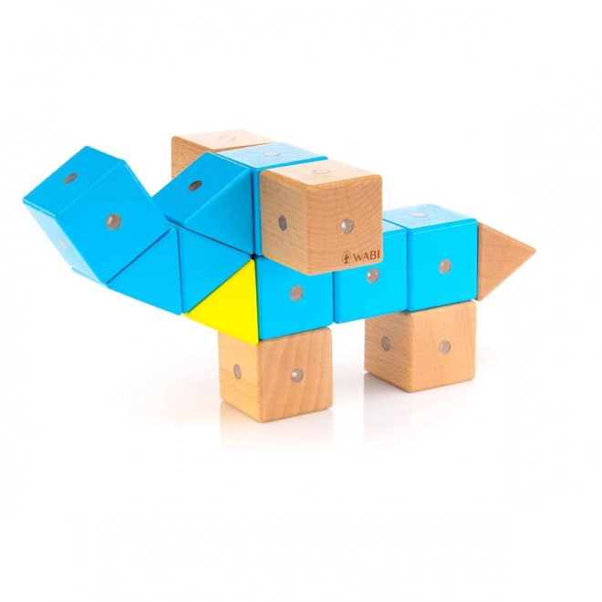 Houten magnetische blokken WABI 40 stuks