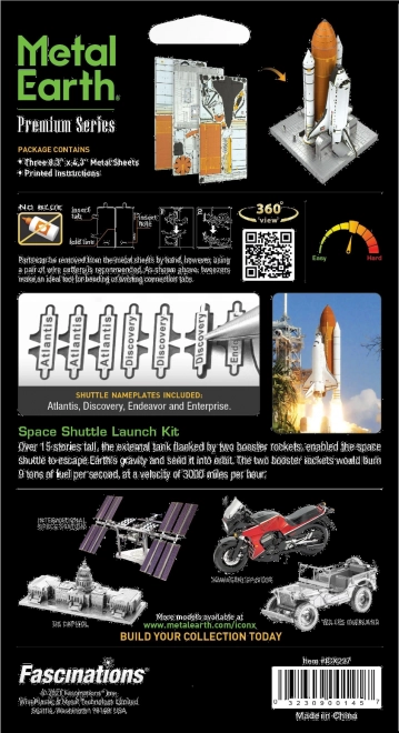 METAL EARTH 3D-puzzel Space Shuttle Launch Kit (ICONX)
