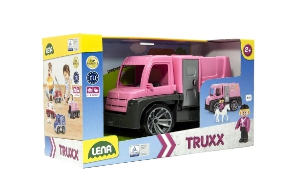 Auto Truxx paardenvervoer met figuren van plastic 26cm in doos 39x22x16cm 24m+