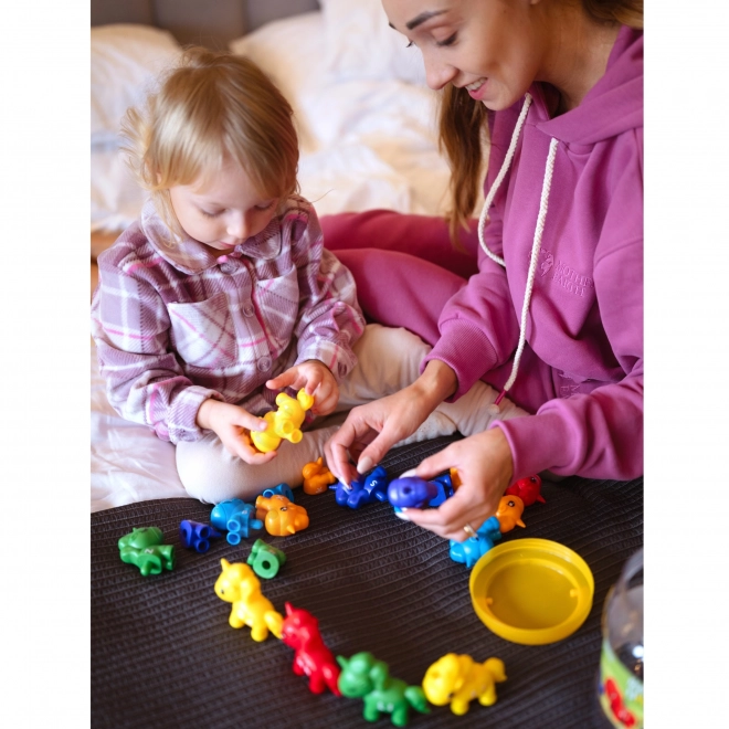 Montessori set voor het leren van cijfers en kleuren Eenhoorns