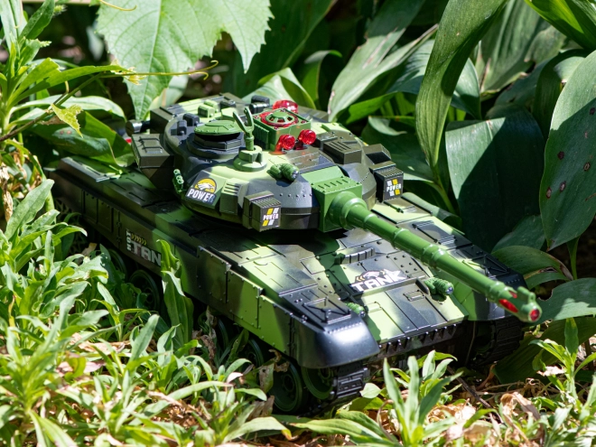 RC tank op afstandsbediening 2,4 GHz bos camouflage