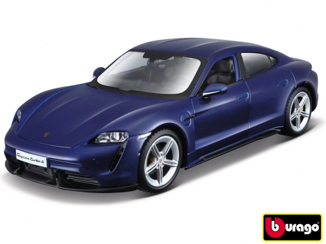 Bburago 1:24 Porsche Taycan Turbo S 2019 Carrara Blauw