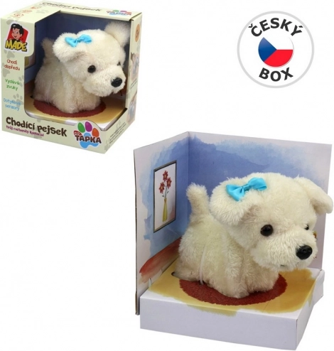 Pluchen lopende hondje 15 cm