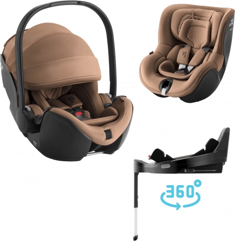 Autostoelset Baby-Safe Pro Lux en Dualfix 5Z Lux met Vario Base 5Z Warm Caramel