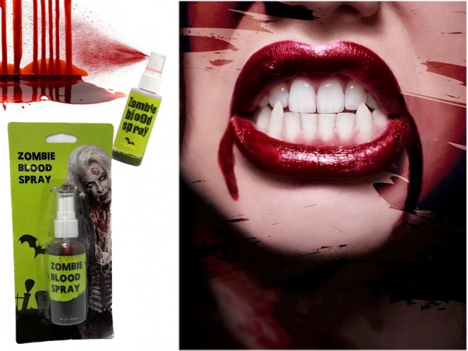 Halloweenspuitbus met kunstbloed
