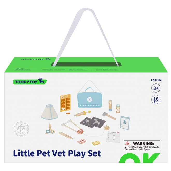 Tooky Toy veterinair set met tas 17 delen