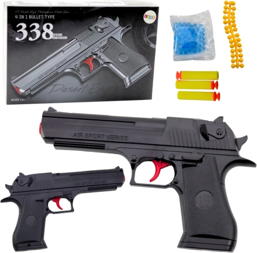 sportpistool voor schuimpijltjes en water-gelbolletjes