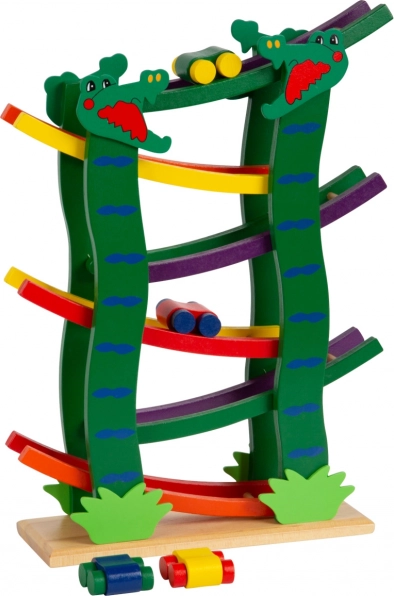Houten racebaan krokodil small foot
