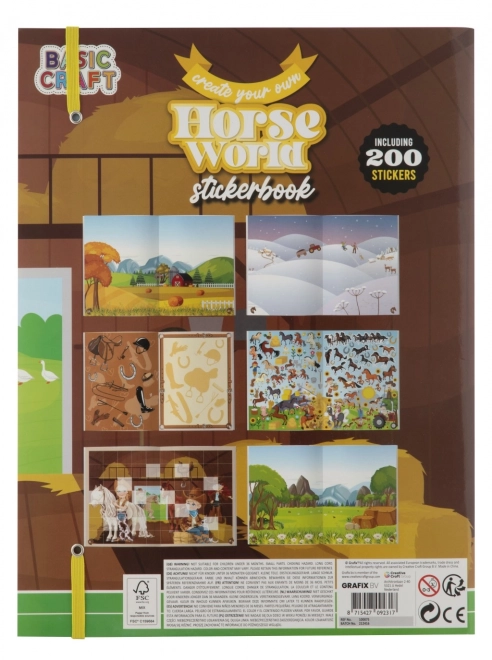 Magisch boek met paardenstickers