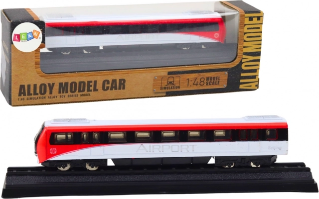 Verzamelmodel trein rood-wit 1:48 metaal