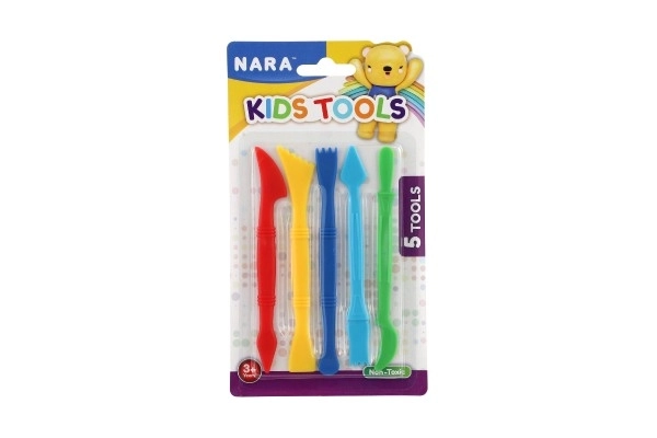 Set kunststof modelleergerei Nara 5 stuks