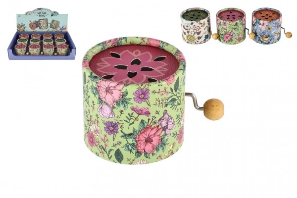 Muziekdoosje met bloemenmotief