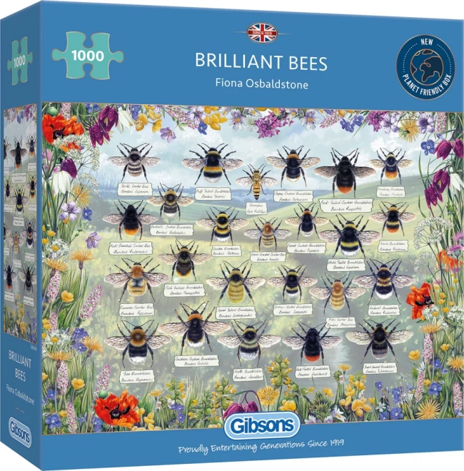 Gibsons Puzzel Briljante Bijen 1000 Stukken