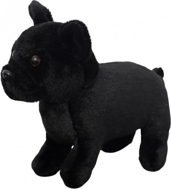 zwarte pluchen hond 19 cm