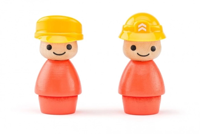 Gekleurde kinderbetonmixer met vormsorter en effecten