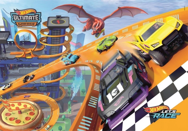 CLEMENTONI Puzzel Hot Wheels 104 stuks