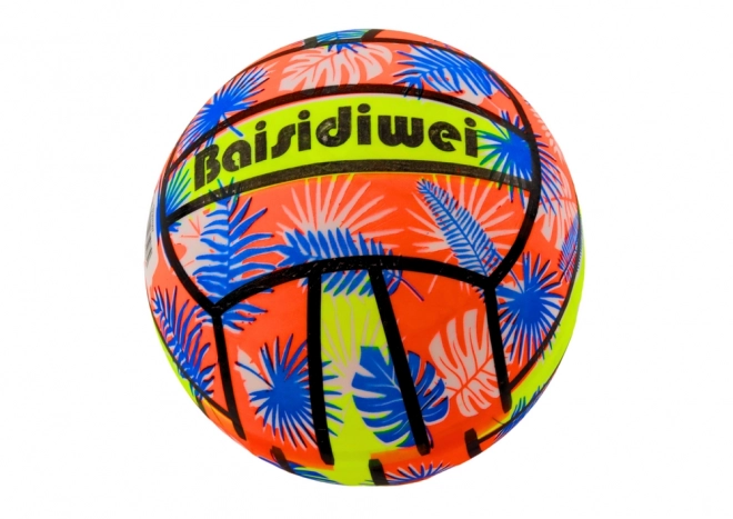 Rubberen bal Bright Orange Leaves 24 cm