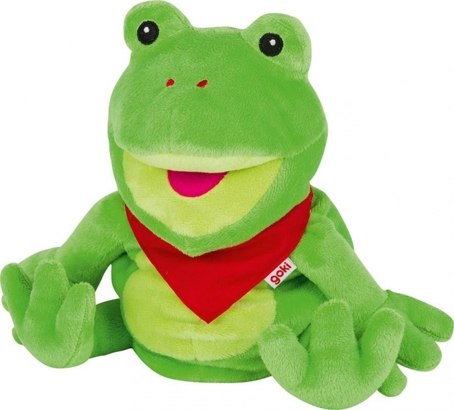 Pluche handpop Kikvors