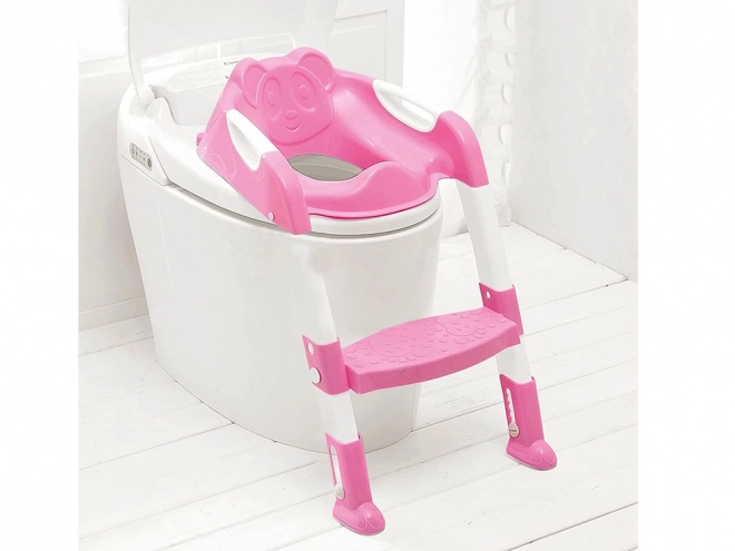 Roze toiletkrukje voor kinderen