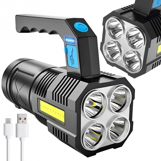 Oplaadbare LED zaklamp 2-in-1 voor militaire en politie doeleinden