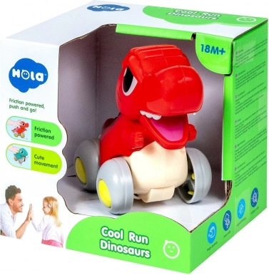 Interactieve dinosaurus op wieltjes met beweegbare kaak