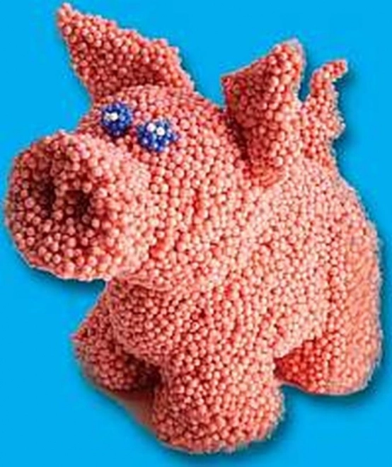 PlayFoam® Modelíne/Plastiline balletjes 4 kleuren op kaart 19,5x27x3cm
