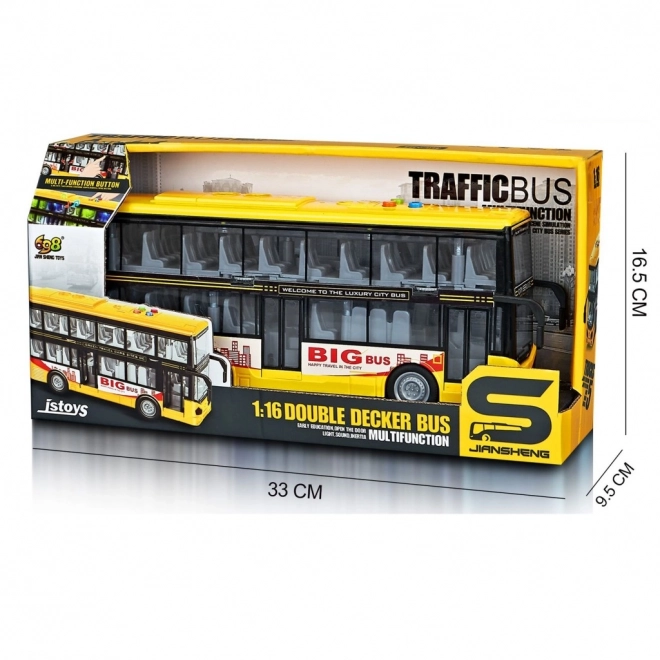 Realistische bus met lichten en geluiden