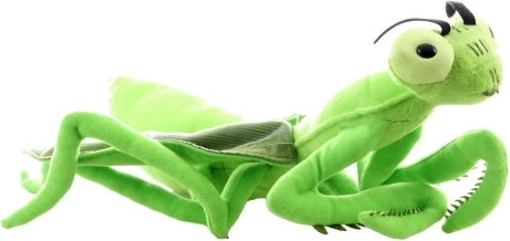Pluche speelgoed Bidsprinkhaan 35 cm ecologisch