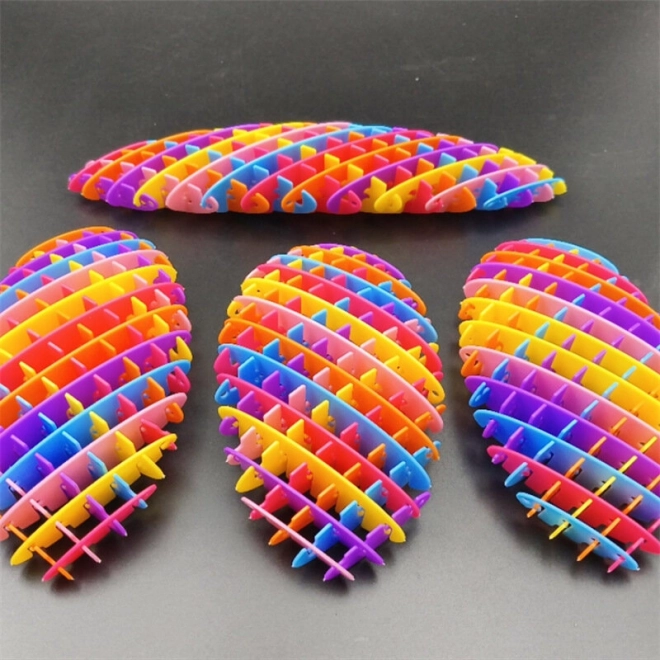 Regenboog antistress Elastisch sensorisch regenboogspeelgoed 10 cm
