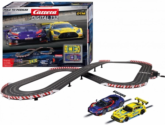 Carrera Digital 132 Autobaangeheel Pole to Podium 7,6 m met Ferrari 296 GT3 en Mercedes‑AMG GT3 Evo