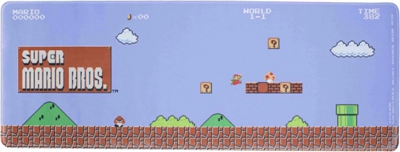 Gaming-muismat voor op het bureau Super Mario