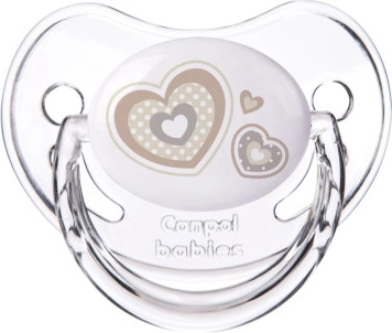 Canpol babies Fopspeen silicone anatomisch 6-18 m NEWBORN BABY beige