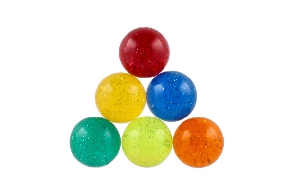 Bal met glitter 6 cm