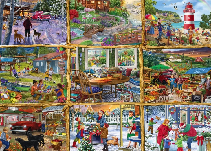 Puzzel Alle seizoenen 1000 stukjes