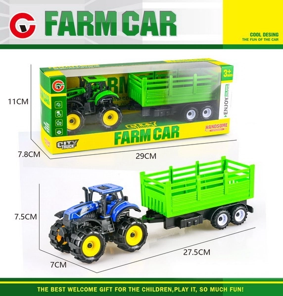 Tractor met aanhanger 27,5 cm