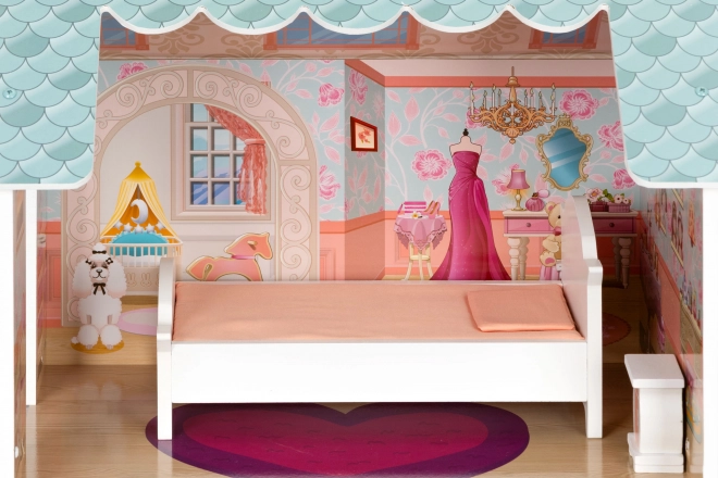 Groot poppenhuis met meubels ECOTOYS