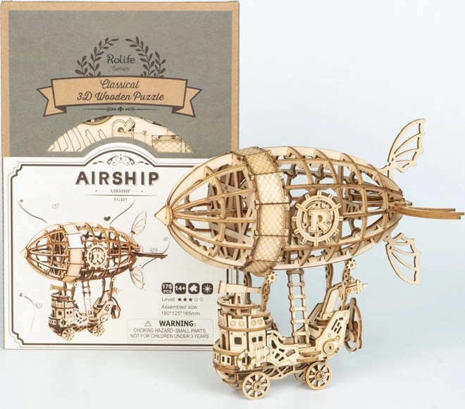 Luchtschip - 3D houten puzzel
