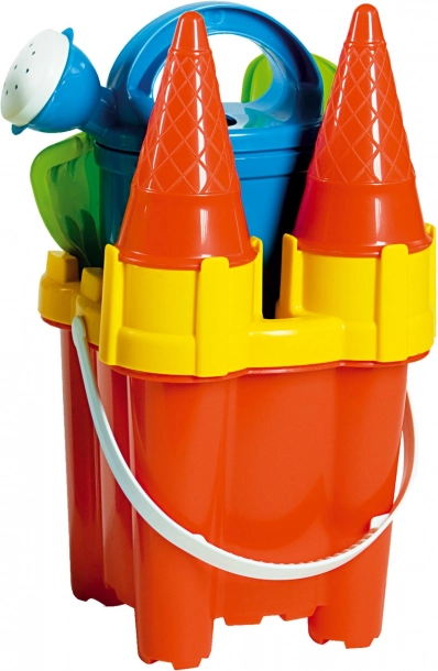 Androni zandset kasteel – hoogte 29 cm – Rood
