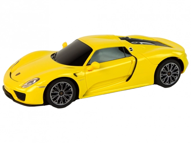 RC Porsche 918 op afstandsbediening geel 1:24